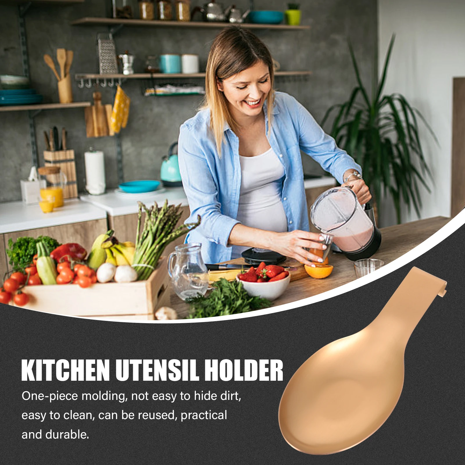 

2Pcs Stainless Steel Spoon Rest Wide Design Ladle Holder Kitchen Utensil Stand Spoon and Scoop Storage Rack Kitchen Supplies