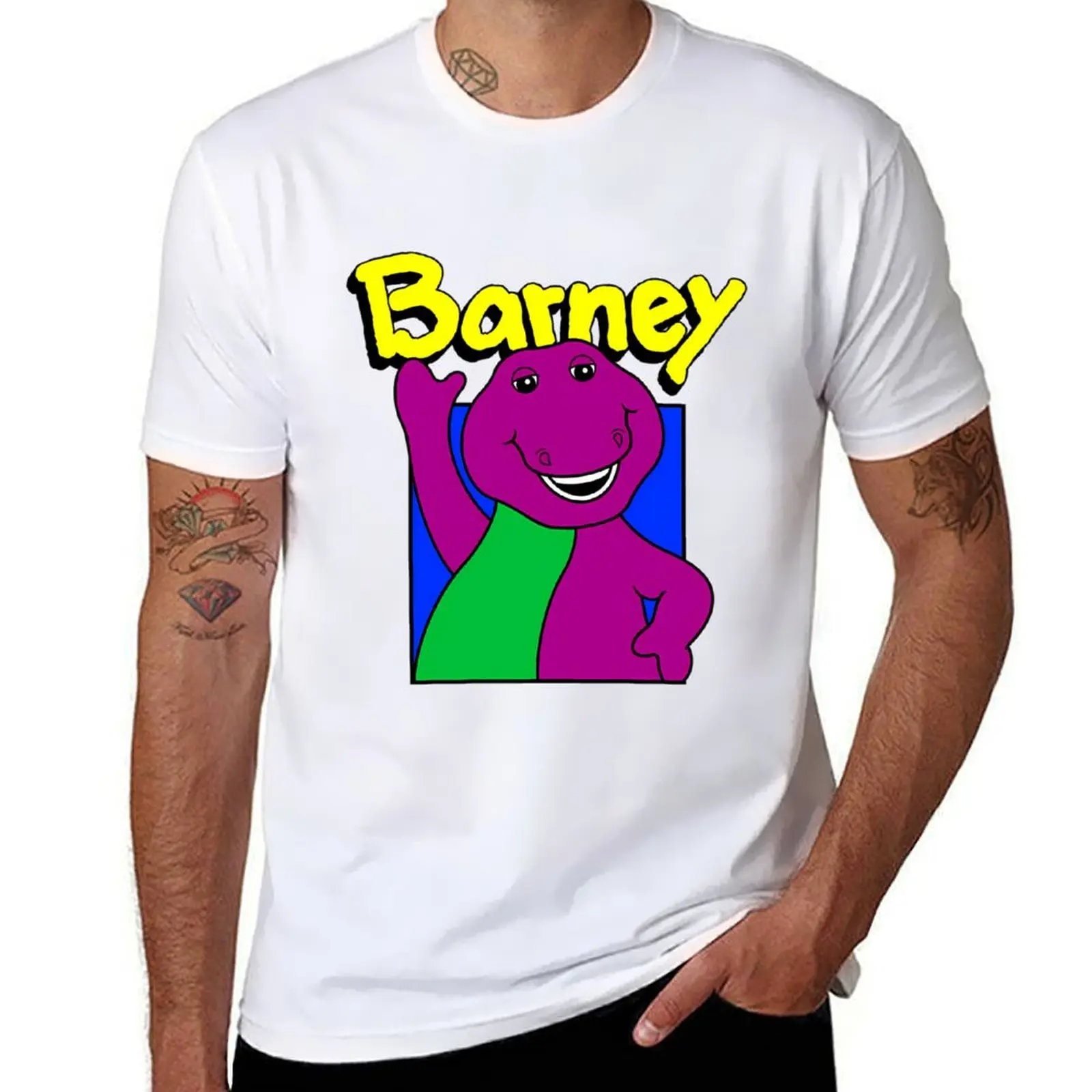 

Barney And Friends T-Shirt t shirts for man cotton soft anime t shirts oversize T-Shirt