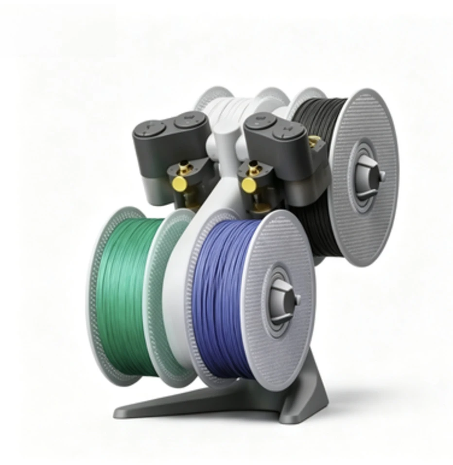 AMS Lite Auto Filament Changer Multi-Color Printing System for A1 Series 3D Printer Spool Buffer Dry Box Hub Accessory