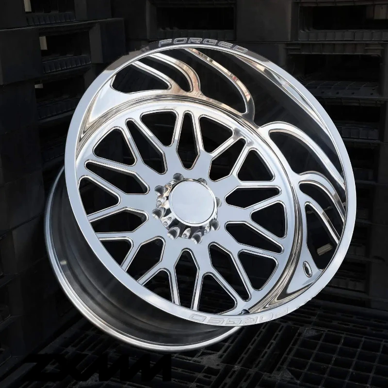 OEM Wheel 22x12 24x14 26X14 30x16 Customized 4x4 Super Single Wheels Rims with Floating Cap, PCD 6x5.5 8x6.5 8x170 8x180 8x200