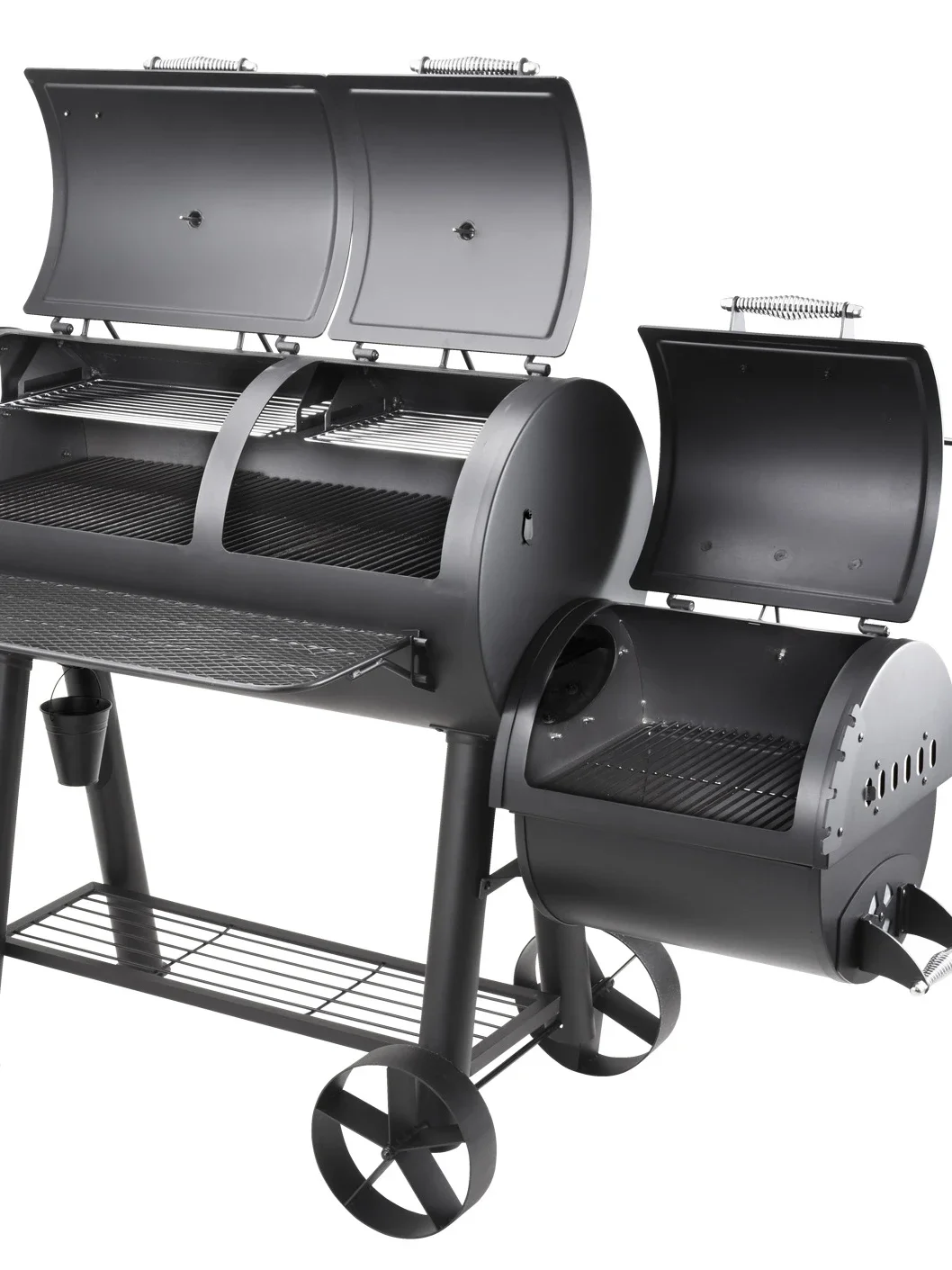 Household Train Stove Smoke Outdoor Charcoal Barbecue Villa Barbecue Commercial American Fruit Wood