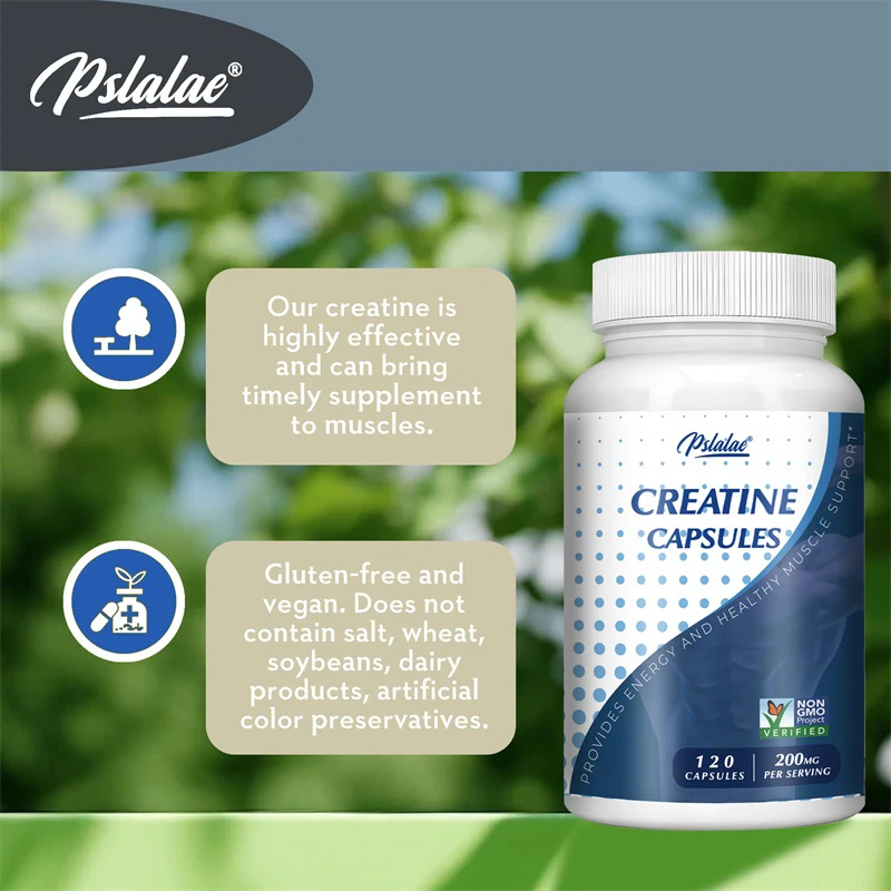 Creatine Capsules - Pre-workout Creatine To Help Build Muscle, Enhance Energy and Performance