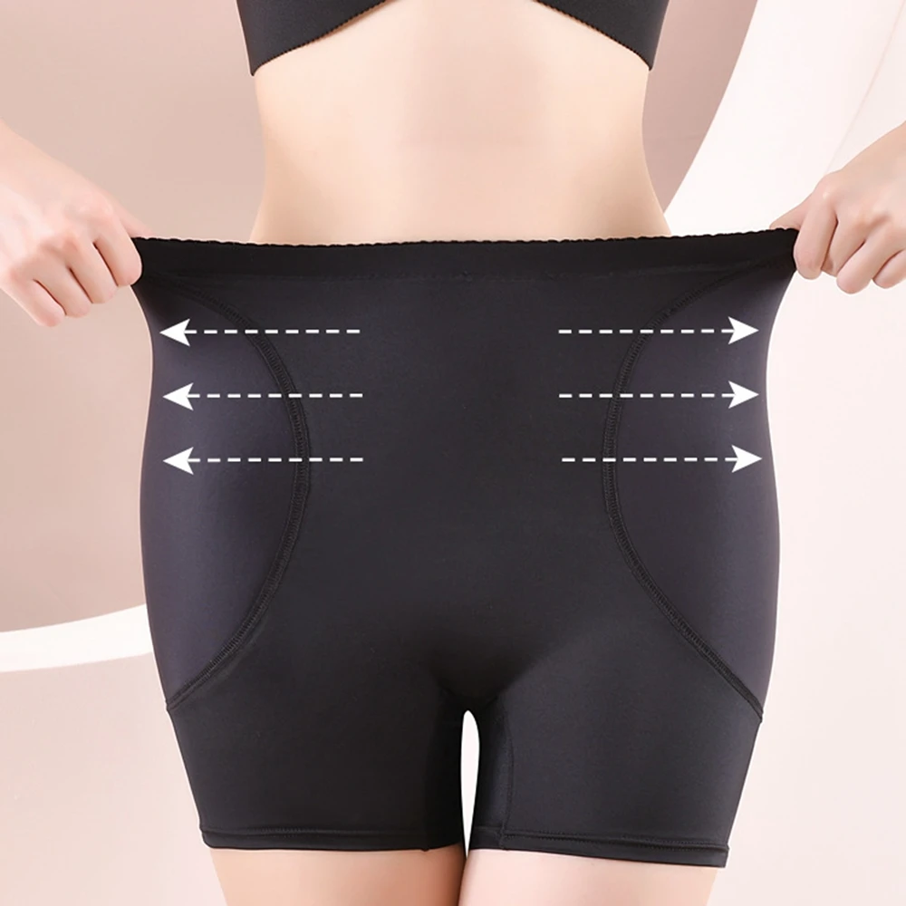 Women\'s Invisible Hip Lifting Shaping Panties High-Rise Foam Pads Fake Ass Sexy Underpants Soft Breathable Boyshorts Shapewear