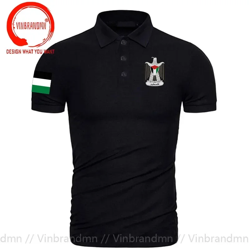State of Palestine Palestinian PS PSE Polo Shirts Men Brand Printed for Country Coats of Arm Nation Team Flag Polo Shirt For Man