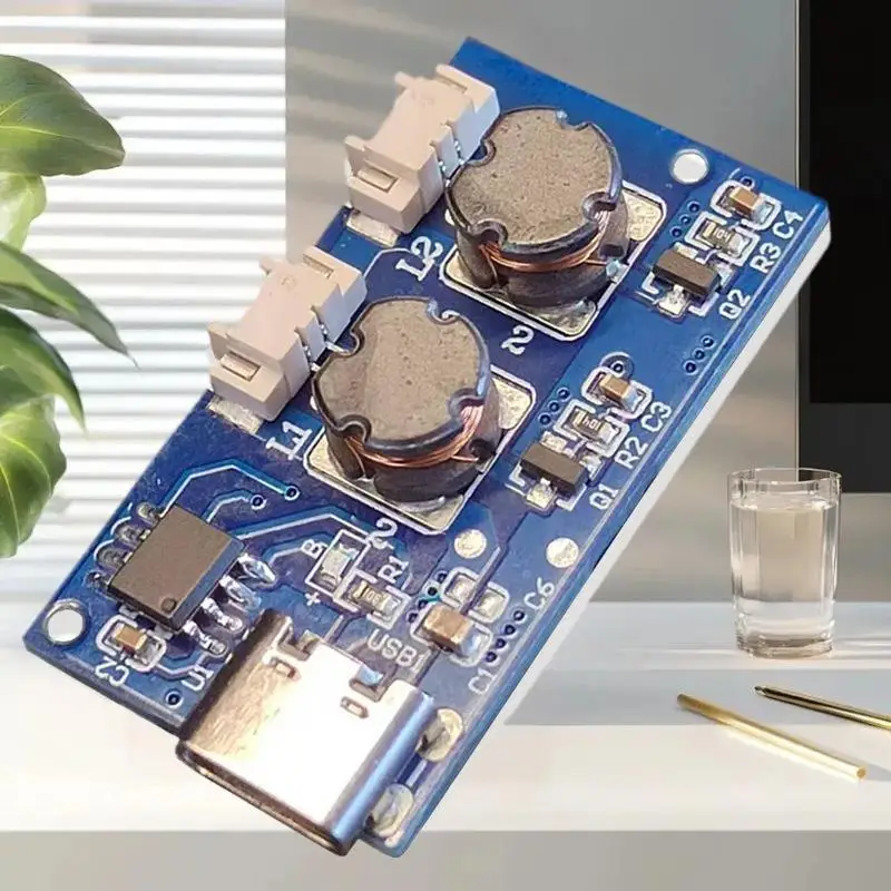 Dual-Output 5V Ultrasonic Mist Maker Module - USB-C Direct Spray, No Switch Needed for Humidifiers & DIY