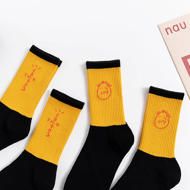 Herrensocken Cactus Jack Skate Neue SCHWARZE Crew-Socken Mode Bandanas Lustige Streetwear Hip Hop 27-Stil Herrengeschenke – Detail 13