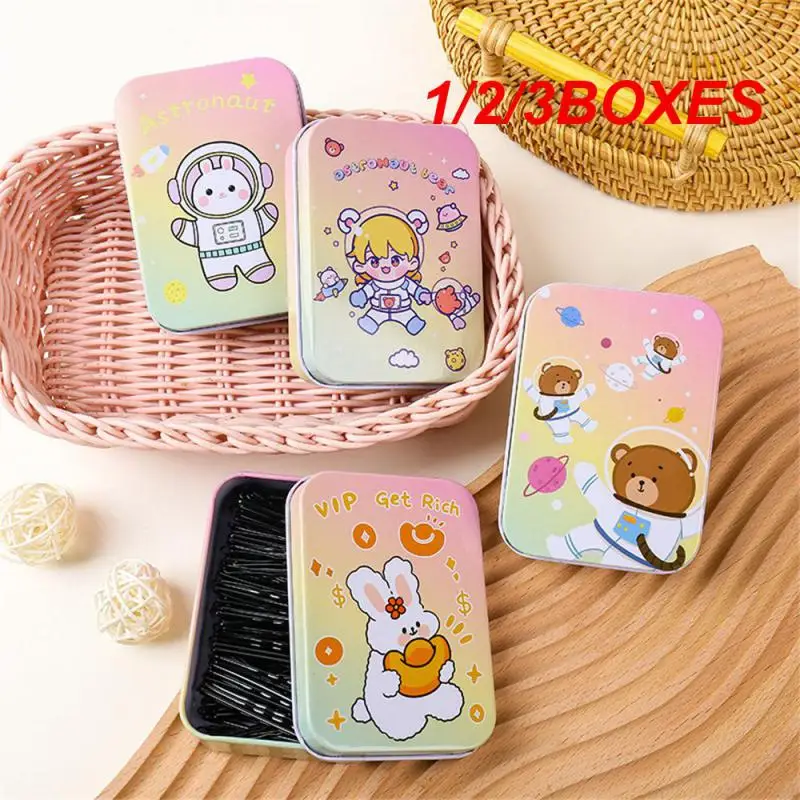 1/2/3BOXES Creative Durable Postcard Storage Box Compact Stylish Organizer Trending Cute Stylish And Cute Hairpin Box