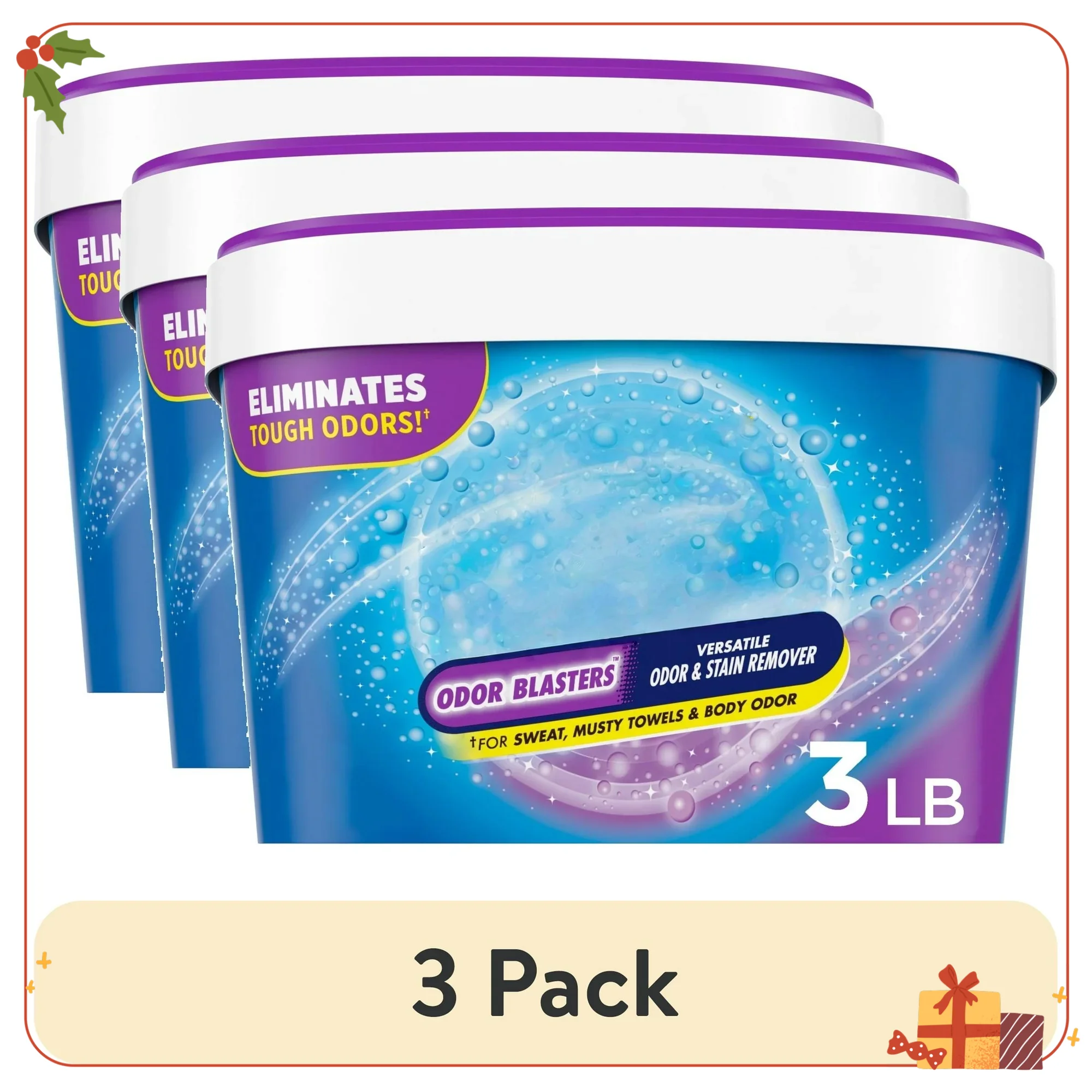 

3 шт. порошка для удаления пятен OxiClean, 3 фунта в коробке для стирки и дома, универсальный и с питанием от кислорода