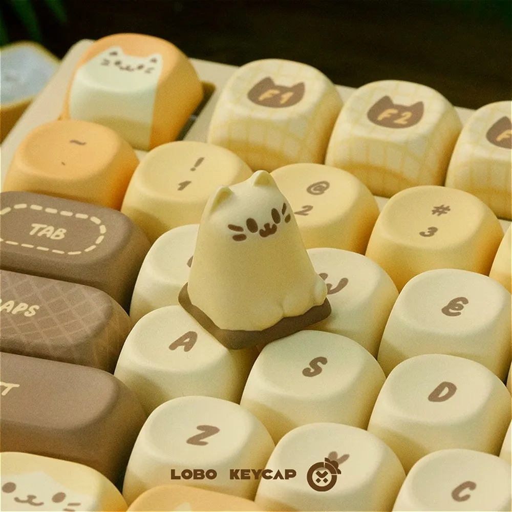 

Meow personalized custom keycaps resin mechanical single cute keycaps