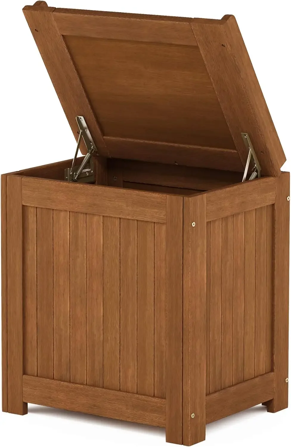 Furinno FG19749 Tioman Caja de almacenamiento de madera dura para exteriores, natural