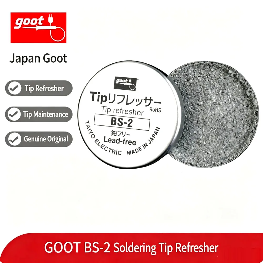 goot-bs‑2-はんだごてチップ洗浄ペースト-9g-無鉛クリーナー-酸化物を除去し、はんだごてチップを復活させる電子機器修理用