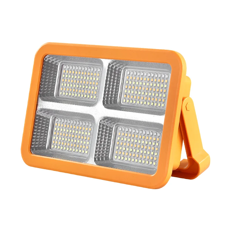 

Outdoor Handheld Lamp USB Solar Rechargeable LED Flashlight Waterproof Camping Lamp Indoor for Emergency Use and Fishing