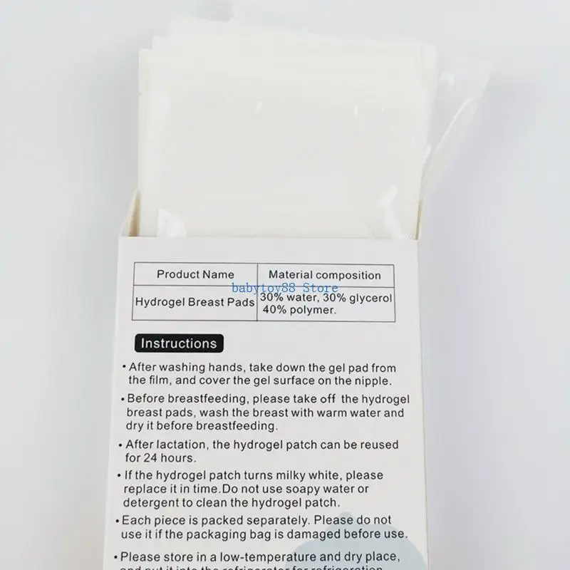 وسادات جل مهدئة للرضاعة الطبيعية من Y4UD، 10 قطع/صندوق، مستلزمات تخفيف آلام الحلمة