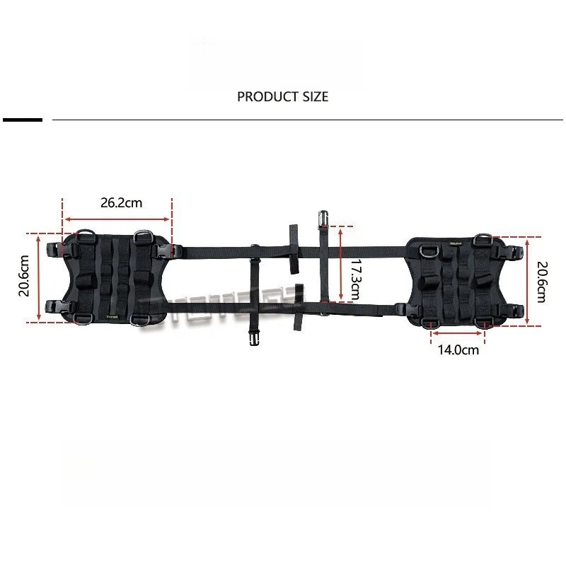 Motorcycle Fuel Tank Side Vest Multi-purpose Backpack Waterproof Motorcycle Brigade Quick Disassembly Side Package Fuel Tank