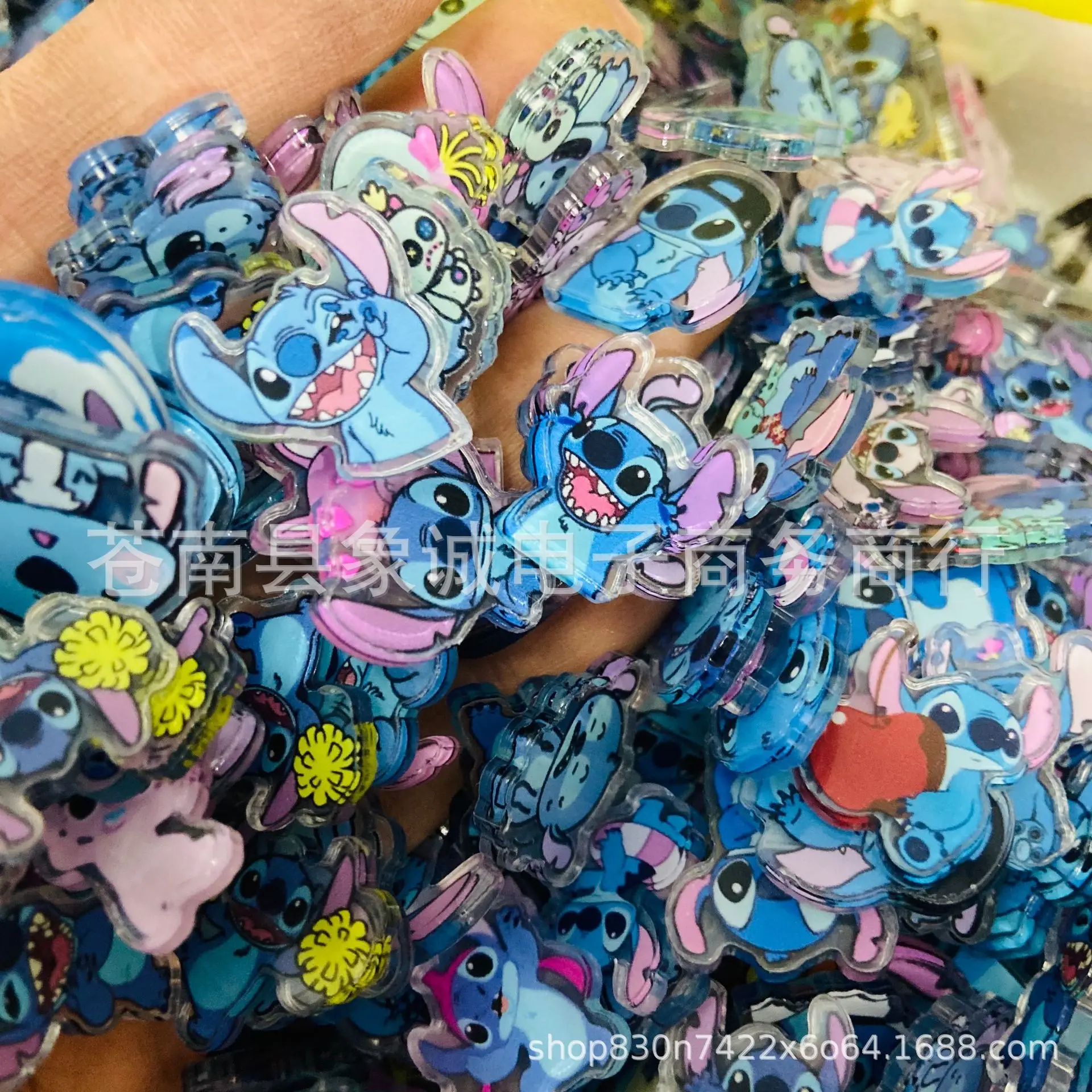 10/50 Pieces Random Disney Stitch Diy Handmade Patch Acrylic Animation Stitch Pendant Patch Handmade Diy Decoration Pendant Gift