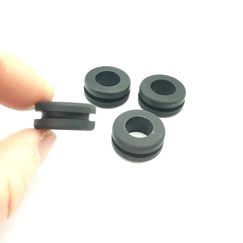 Black Rubber Grommets Coil Double-sided Protective Bushing Insulation Hole Sleeve Sealing Ring Outgoing Environment Protection