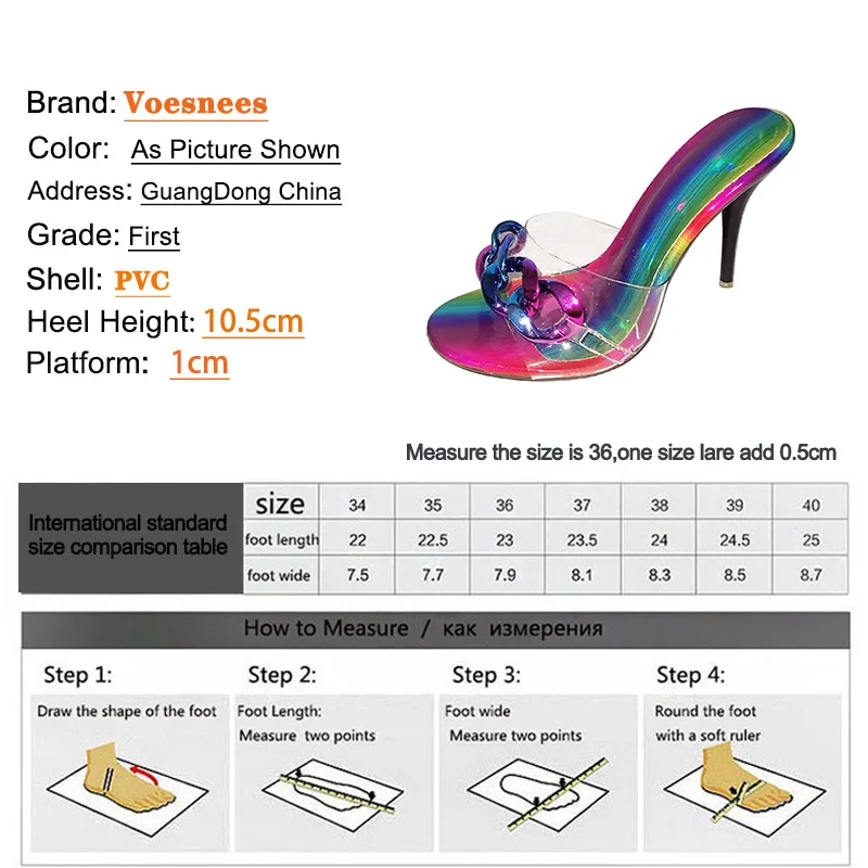 2022 New Diamond Chain Women Pumps Slippers Thin High Heels Party Shoes Fashion Solid Color Summer Dress Sandals Shallow Mouth