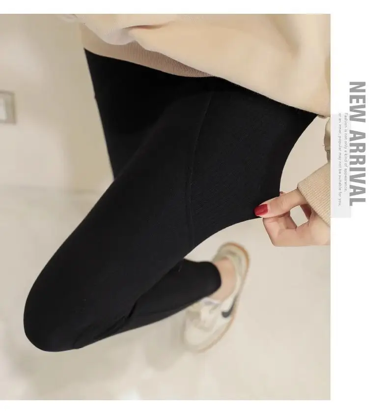 Leggings Women Pantyhose Korean Autumn Winter Stretched Girl Cycle Seven-Foot Modal Bright Multicolor Sculpting Flat Thigh Solid