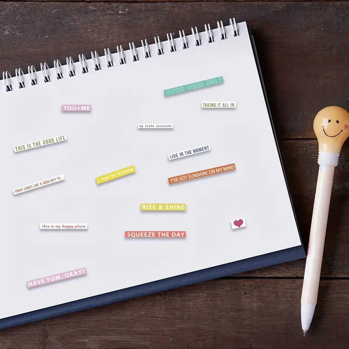 2 قطعة/الحزمة ملهمة الكلمات والعبارات ملصقات القرطاسية مخطط ملصق كلمة إيجابية ملصق لمجلة غير المرغوب فيه سكرابوكينغ