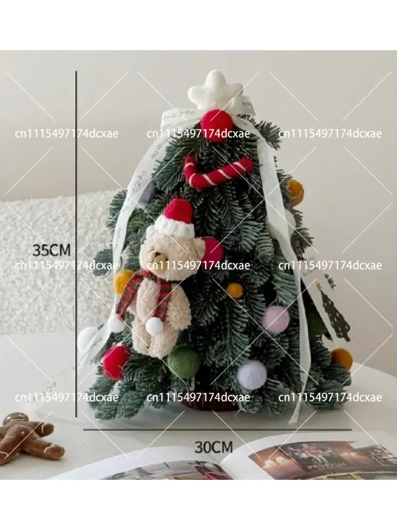Desktop Christmas Tree Decorations Cute Small Artificial Tree for Holiday Atmosphere Ornament