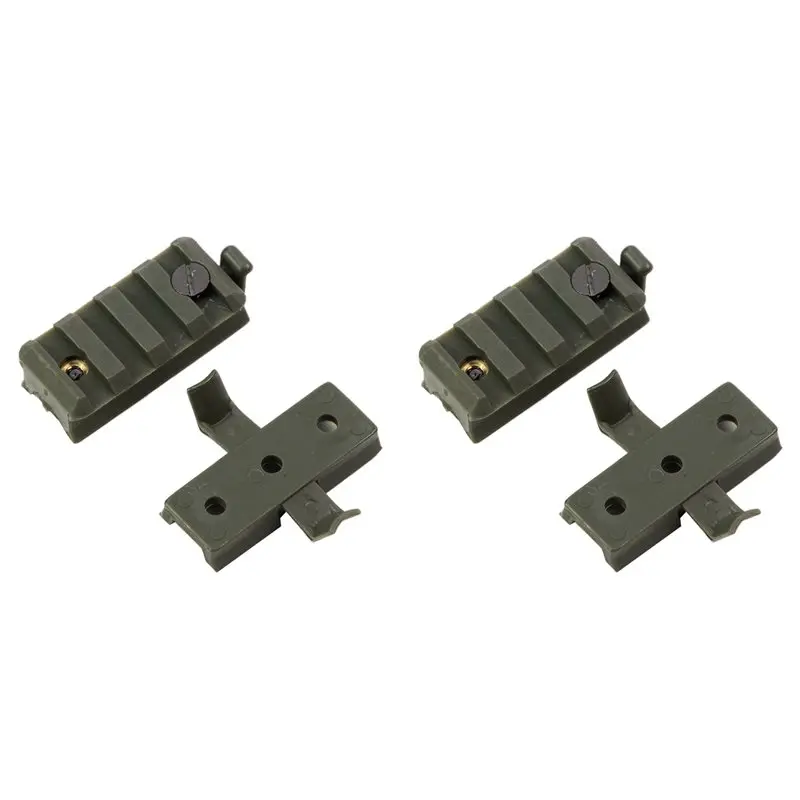 【RECOMENDAR】2 Pair Nylon Lead Rail Helmet Flashlight Clip Rail Slider Universal Helmet 20Mm Accessories Flashlight Clip, B
