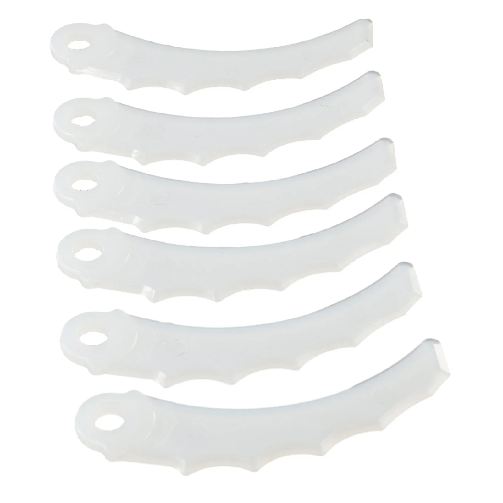 12Pcs White Plastic Blade For-Makita 198426-9 255MM Replacement Blades For Cordless-Grass Trimmer Garden Timmer Tool Accessories