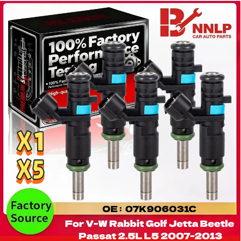 Bico Injetor de Combustível de Alta Qualidade 07K906031C FJ1067 FI11378S para VW Rabbit Golf Jetta Beetle Passat 2.5L L5 2007-2013
