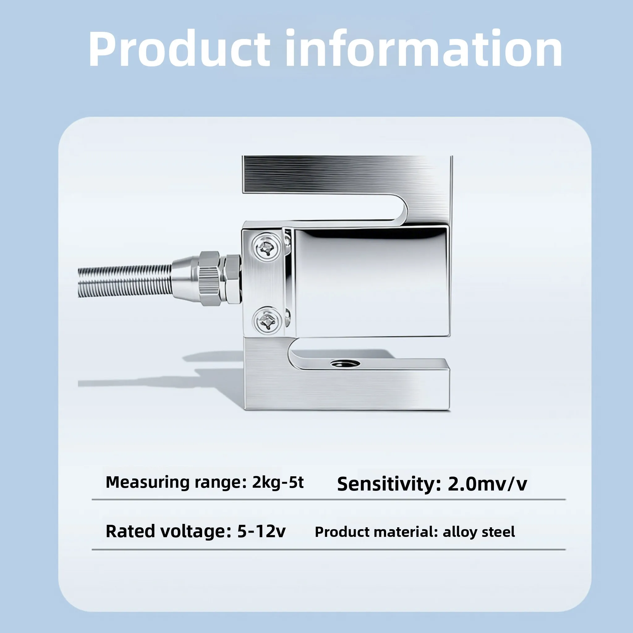 Digital Load Cell Display – Standard Force Meter for S‑Type Tension/Compression Tester with Alarm