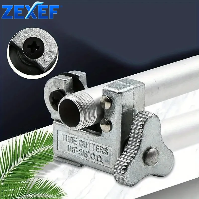 

ZEXEF 1/8 To 5/8In Mini Tube Cutter Pipe Scissor Soft Metal Pipe Cutter Tubing Slice Cutter Shear Heavy Duty Cut Plumbing Tools