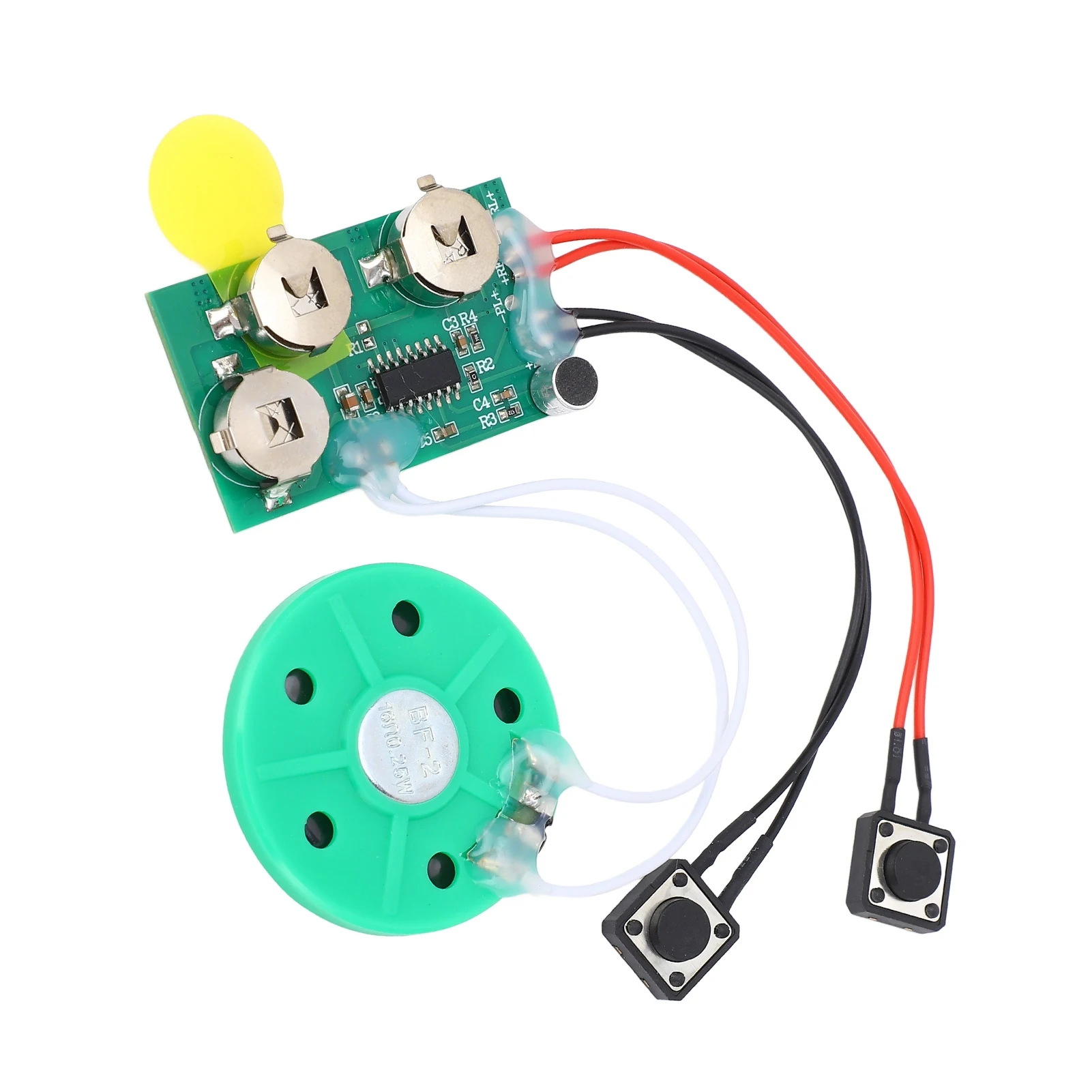 DIY Recordable Sound Chip 4 Minutes Voice Greeting Card Module Reusable Easy Install for Birthday Wedding Anniversary Craft Car