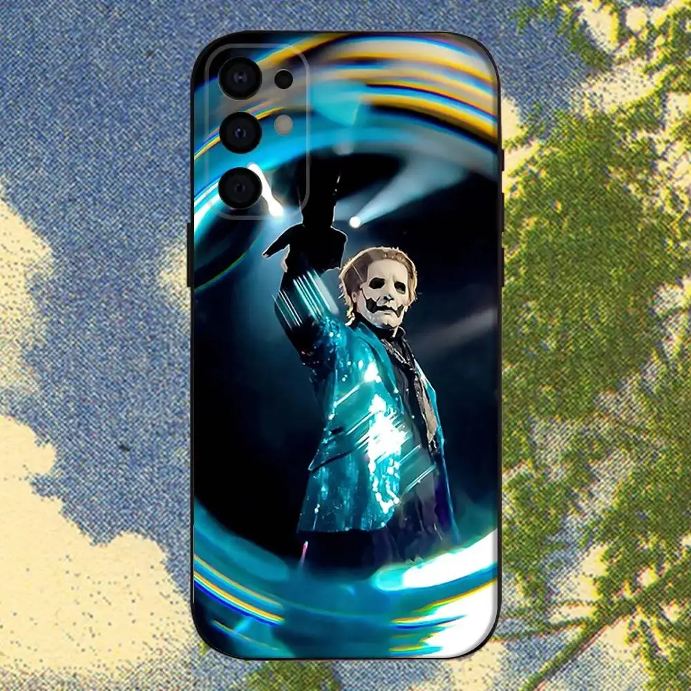 حافظة هاتف Band G-Ghost Papa IV لهاتف سامسونج S 25,24,23,22,30,21,10,9,Ultra,Plus,Lite,FE,4,5G حافظة ناعمة سوداء