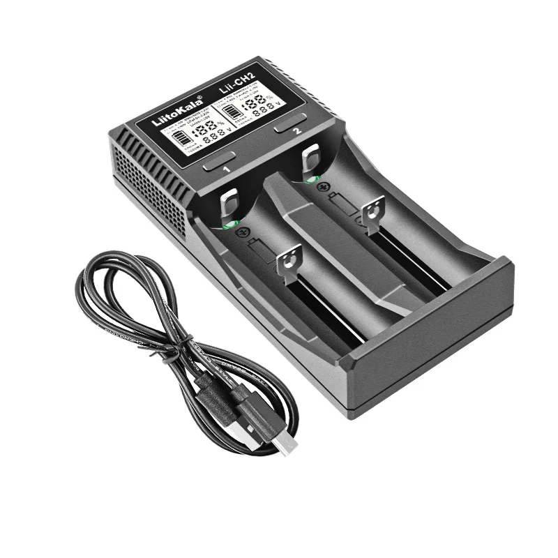 1-5pcsLiitoKala Lii-CH2 LCD Smart Battery Charger For  1.5V Li-ion NiCd NiMH AA AAA 10440 14500 LiFePO4 Rechargeable Battery