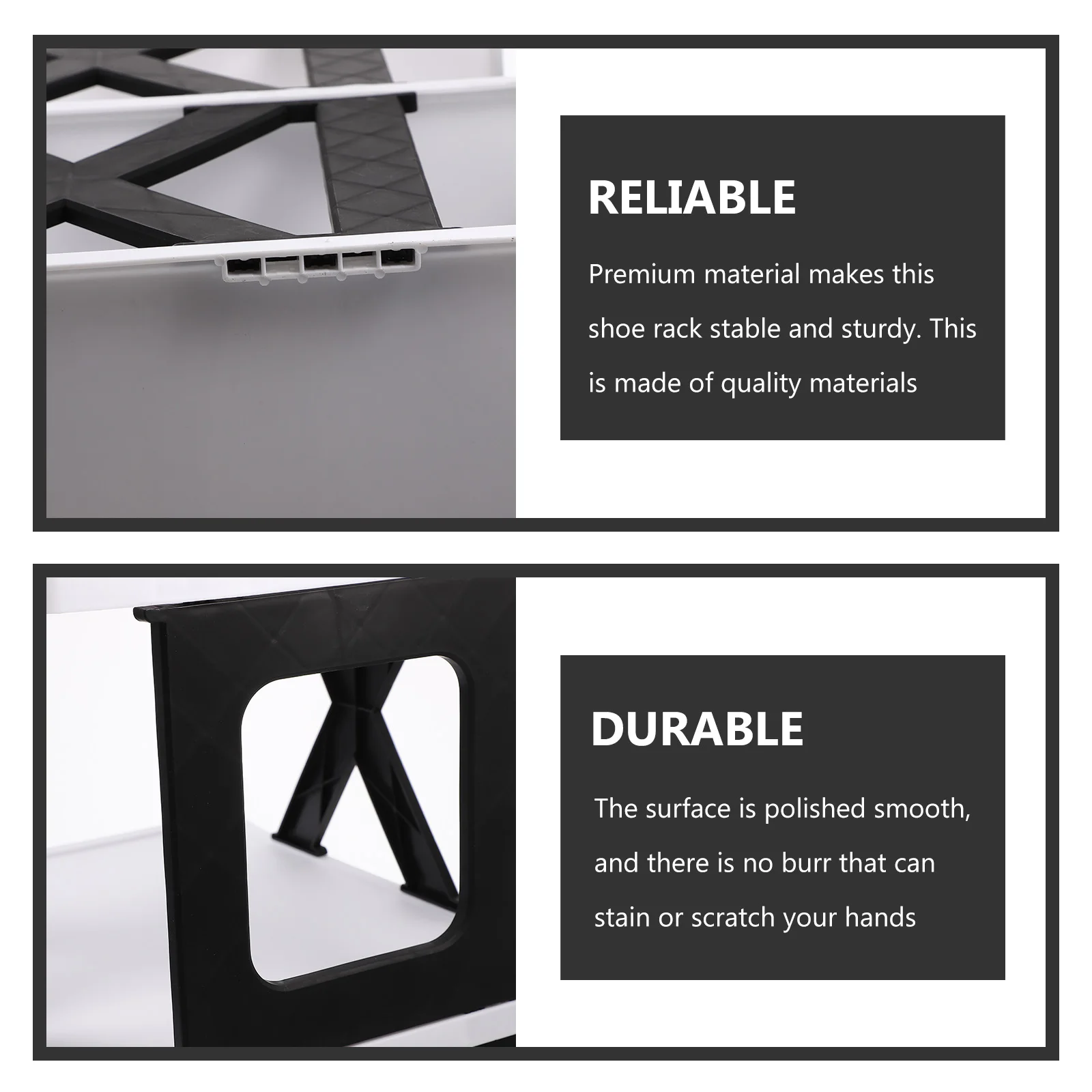 

1pcs Sturdy Multi Layer Foldable Floor Stand For Heels Boots Space Saving Vertical Shoe Storage Rack Large Capacity Heavy Duty