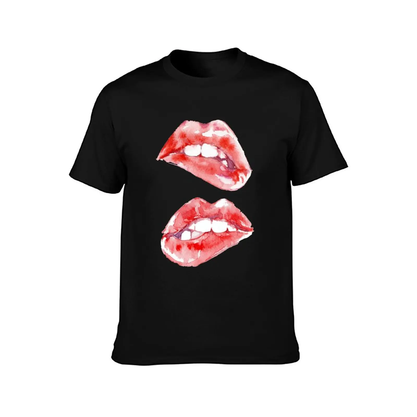 Biting Lips T-Shirt Outdoor Activity Sports T-Shirt