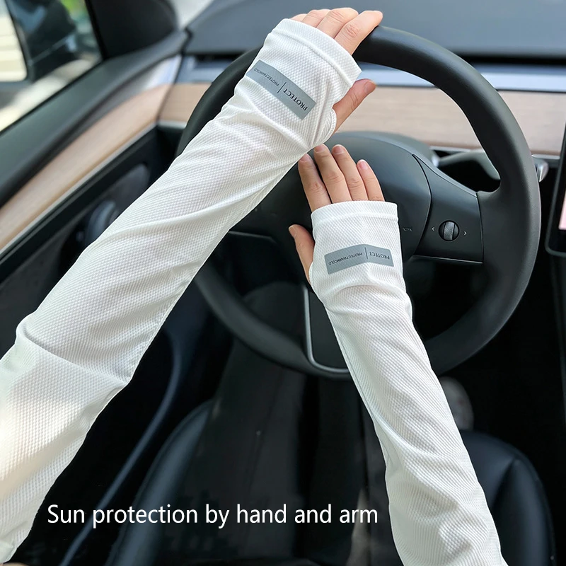 

Cooling Ice Sleeves for Women & Men: Japanese-inspired Summer Sun Protection, Loose Design for Outdoor Driving