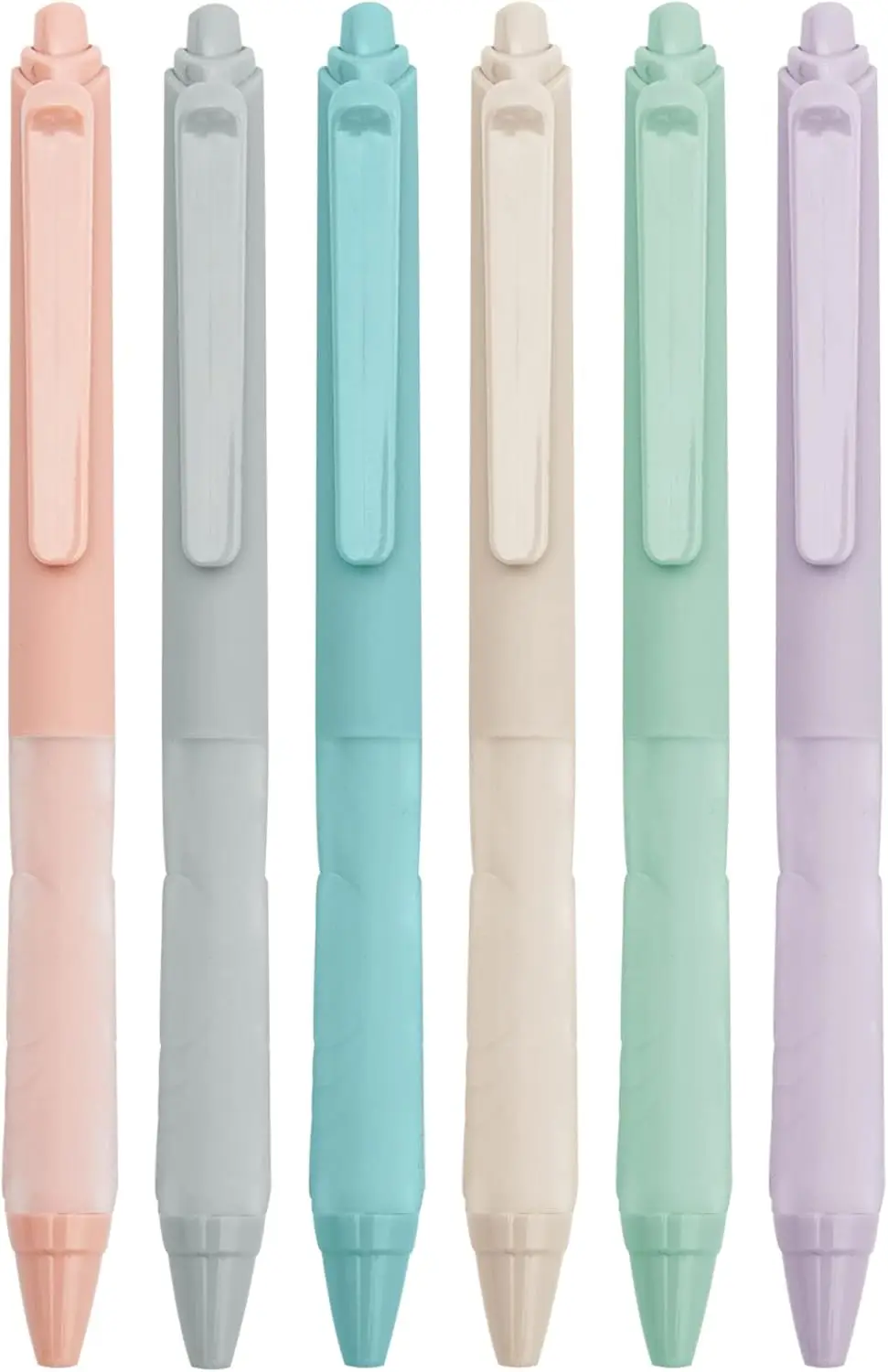 

Черные шариковые ручки средней толщины (1 мм) с супермягкой рукояткой, выдвижные, для мужчин и женщин (6 штук в упаковке)