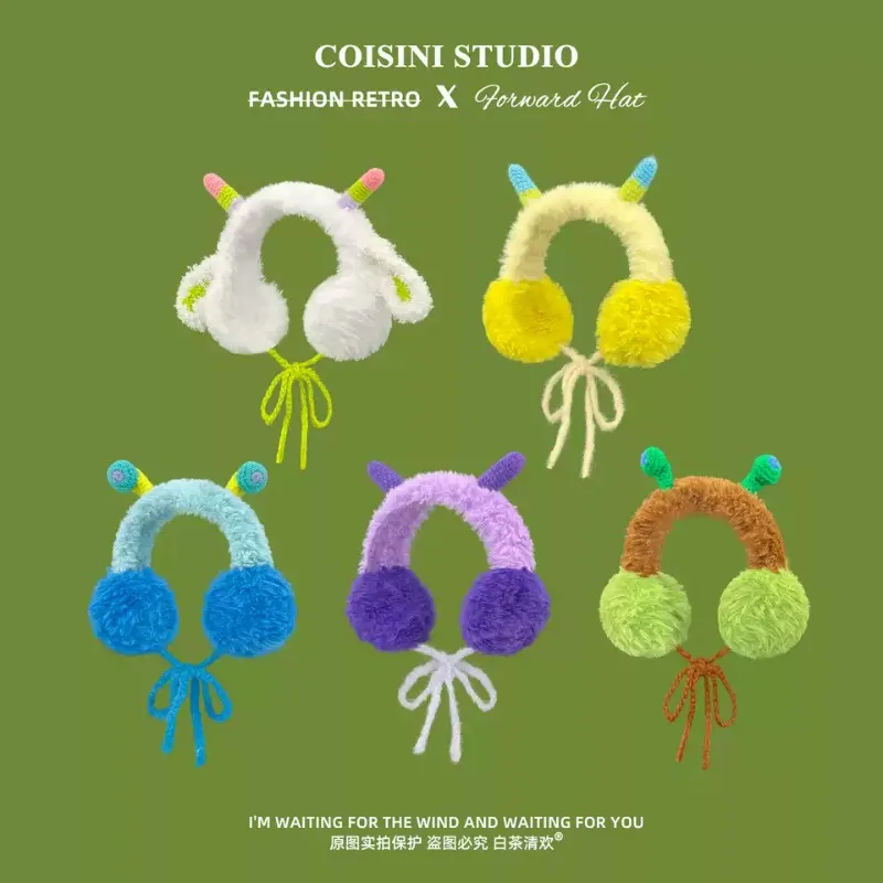 adorables-cache-oreilles-en-peluche-avec-antennes-amusantes-motif-dessin-anime-pour-femmes-ideaux-pour-l'hiver-avec-bande-a-nouer-protegent-du-froid-accessoires-de-photographie-couvre-oreilles-moelleux