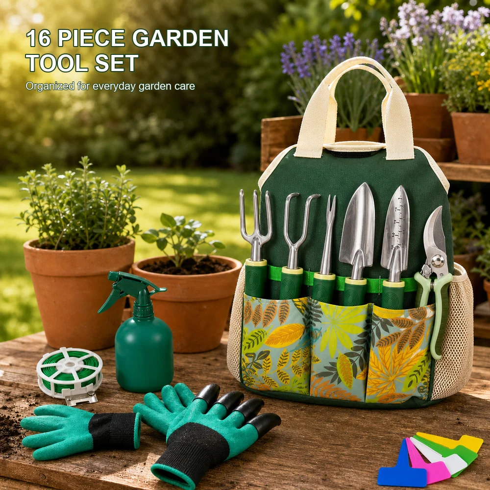 Gardening Tools Gloves - Conjunto de Ferramentas de Jardim de