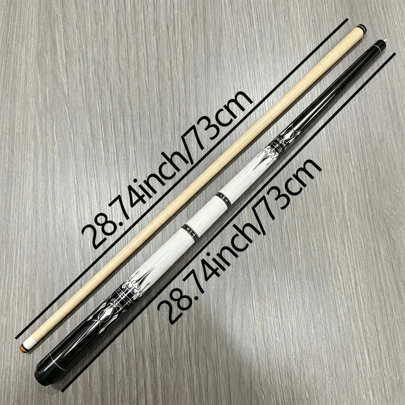 Premium Billiard Cue,12mm Tip,Stainless Steel Slow‑Eight‑Tooth Joint,Tight Fit,Sleek Look,Great Holiday Gift