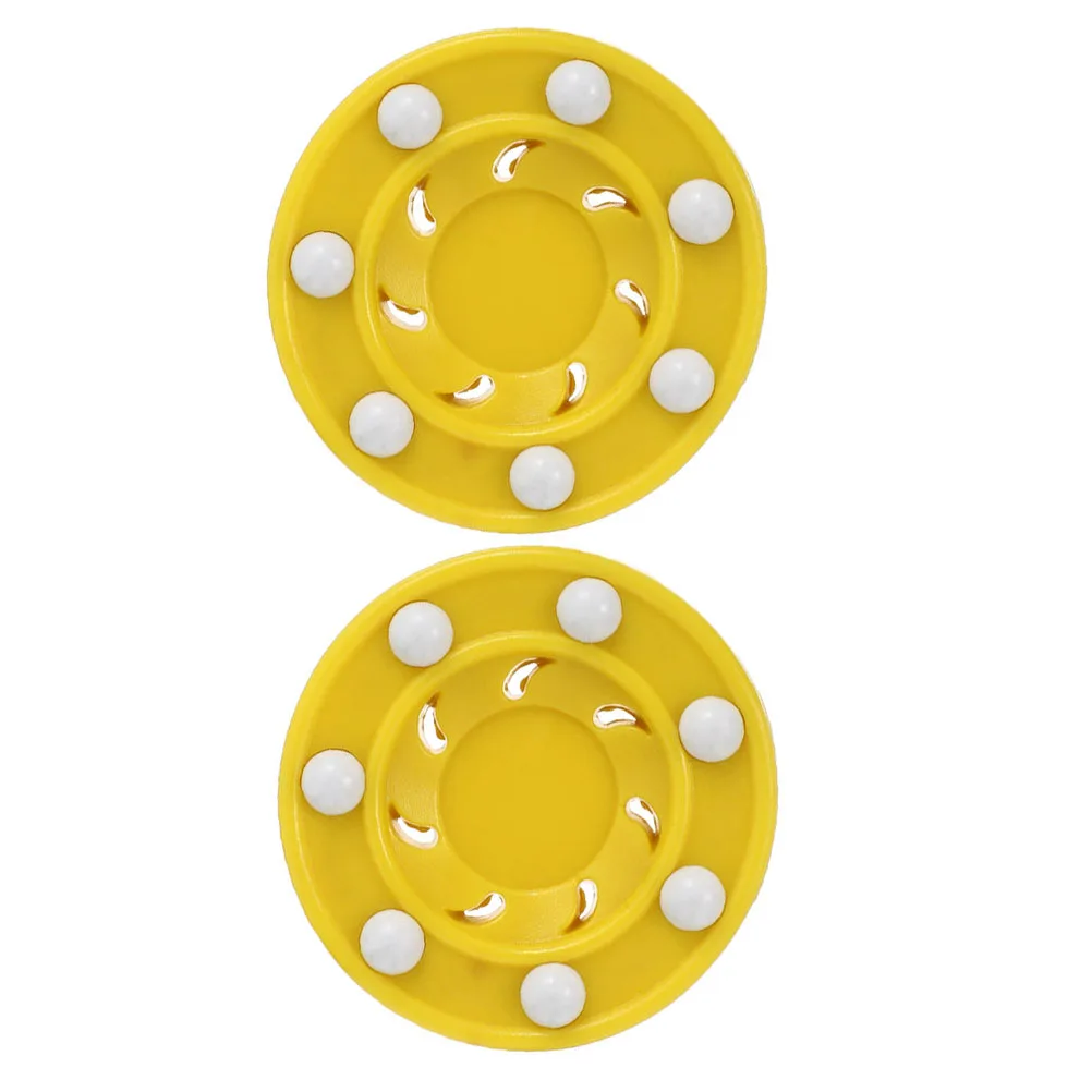 

2Pcs Roller Skating Hockey for Men Women Smooth Surface Competition Training Reusable Ice Game Parts Sports Hockey