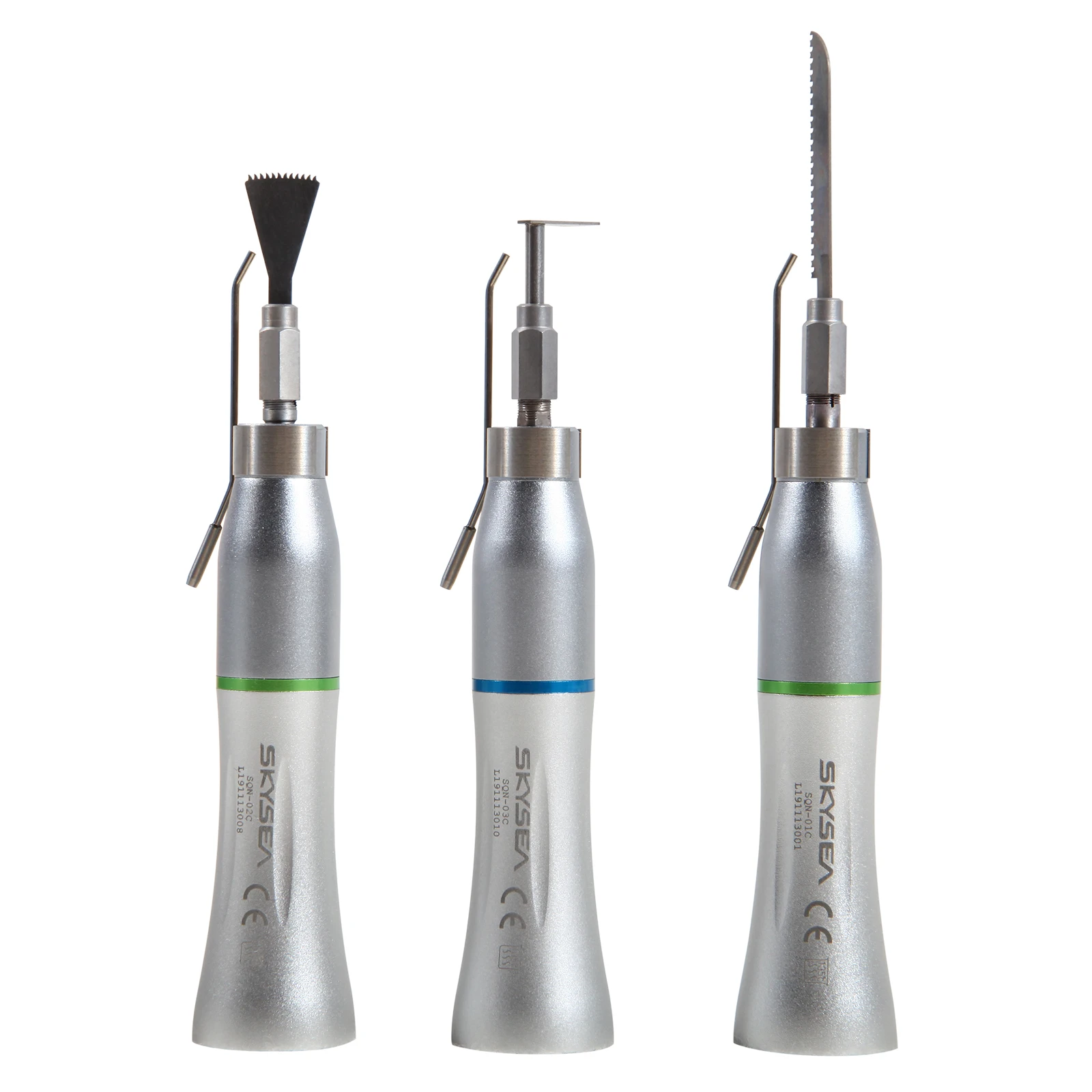 3 type Dental 1:1/4:1 External Saw Straight Handpiece Oral Surgery Slow Speed Oscillating Reciprocating Sagittal For Adult/Child