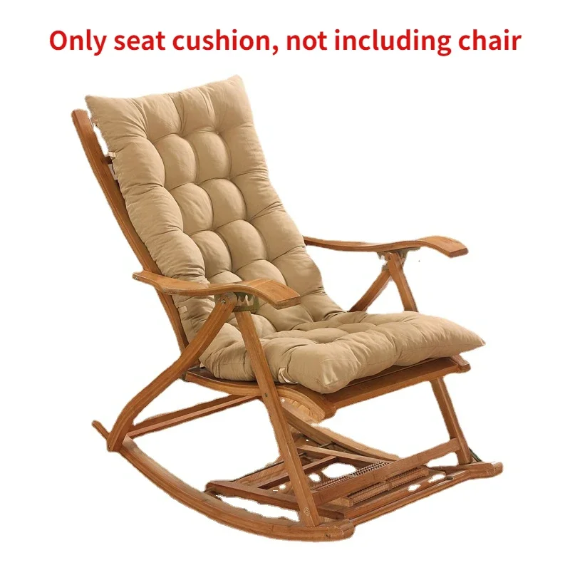 Home Recliner Cushion Rocking Chair Cushion Outdoor Garden Fabric Backrest Wicker Chair Cushion