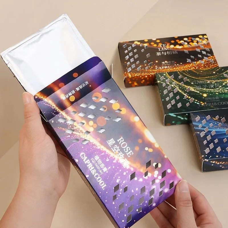 

Car Solid Balm Perfume Air Freshener Car Accessories Daquan Aromatherapy Box Decorative Ornaments.