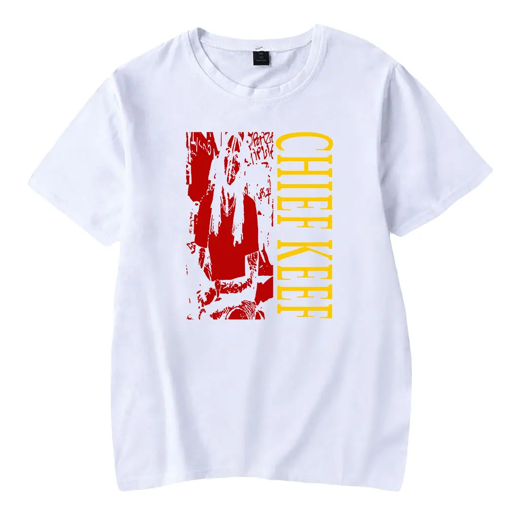 Chief Keef Merch-T-shirt ras du cou à manches courtes pour hommes et femmes, Streetwear Harajuku, Hip Hop, Vêtements à la mode, 2023