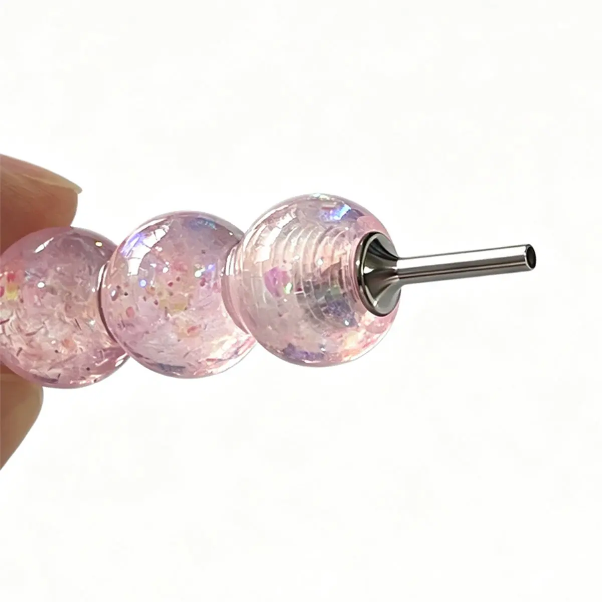 【New User-Coupon!】For Tip Sturdy Thin Multifunctional Threaded Tip Embroidery Nail Art Tool Accessories