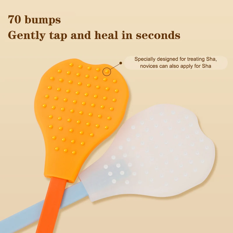 

Ручной перкуссионный молоток для спины с удлиненной ручкой, массажер Meridian Beat, силиконовый массажер для улучшения всего тела