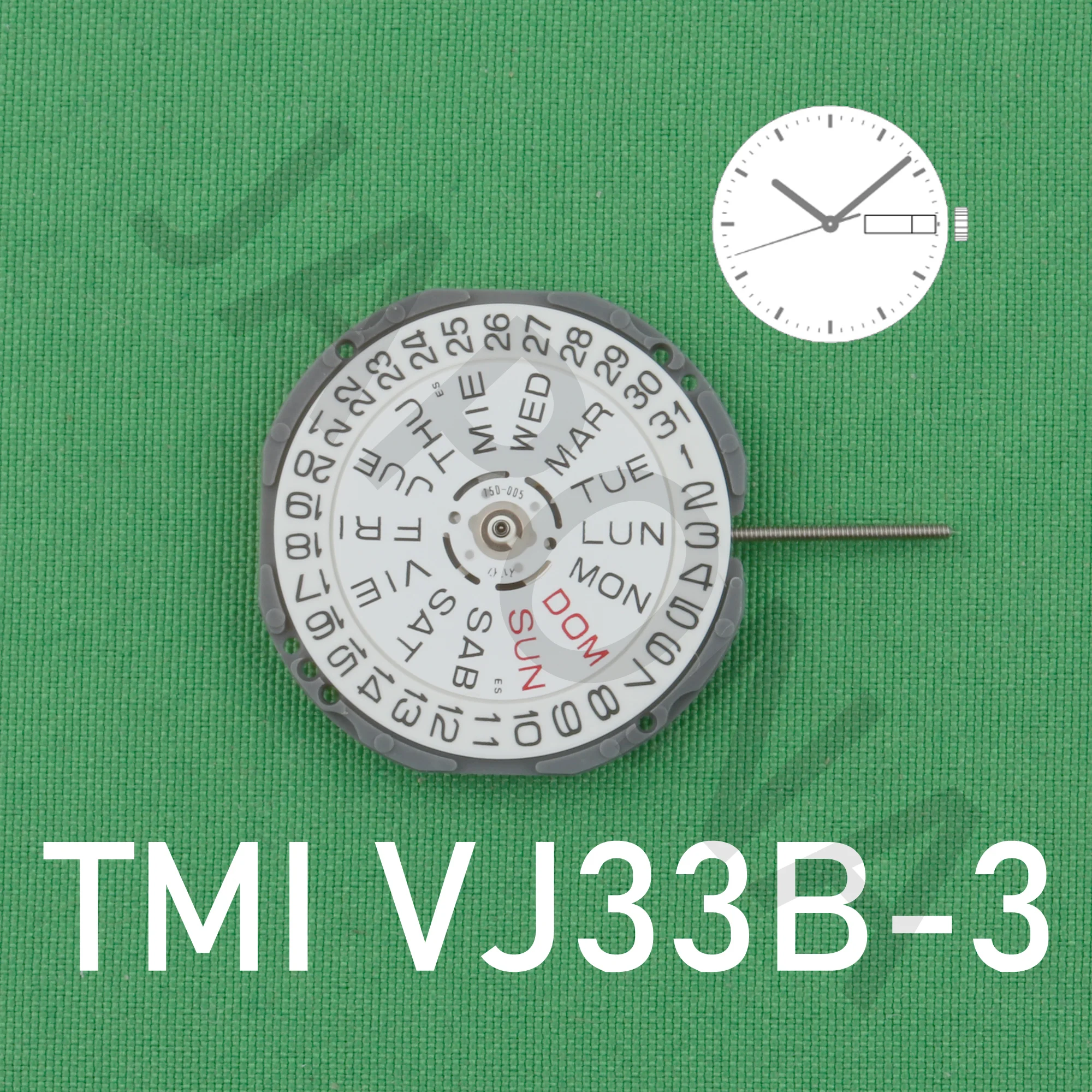 TMI VJ33B movement VJ33 movement Japan Seiko VJ33 Quartz Movement Original SII/TMI VJ33 Watch Movement VJ33 MOVEMENT Date At 3