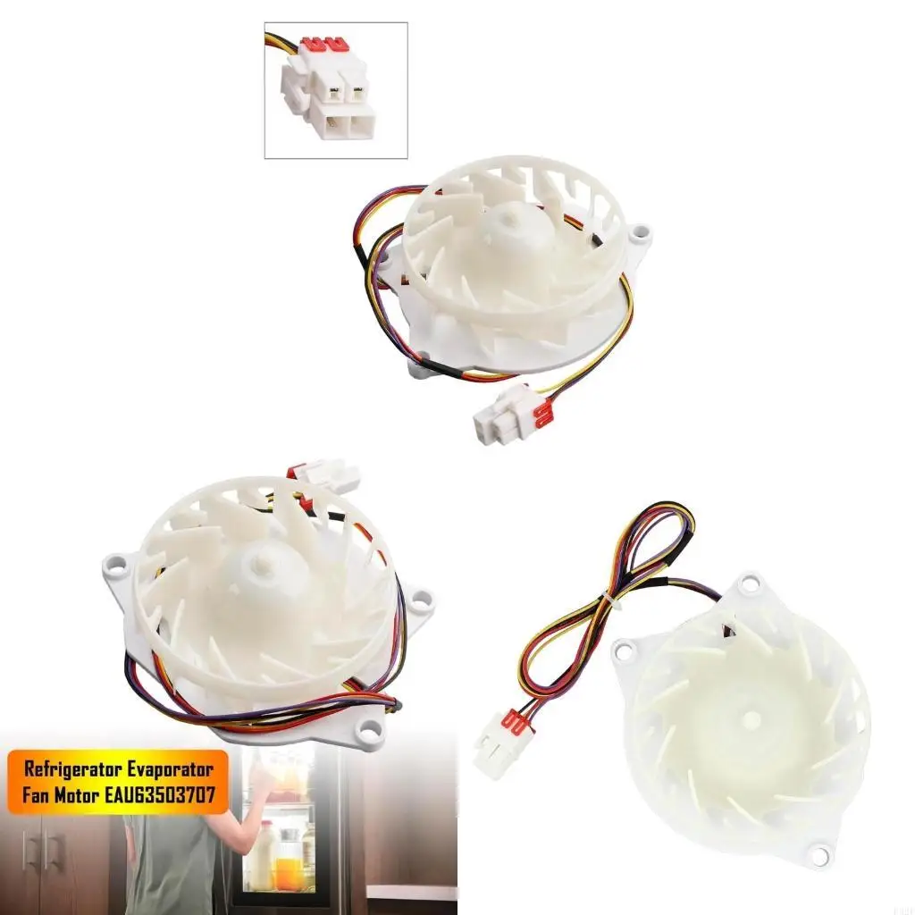 F92F Enduring Evaporator Fan Motor Fridge Repair Part Perfect for Refrigerator Replacement Simple Mounting Plastic Structure