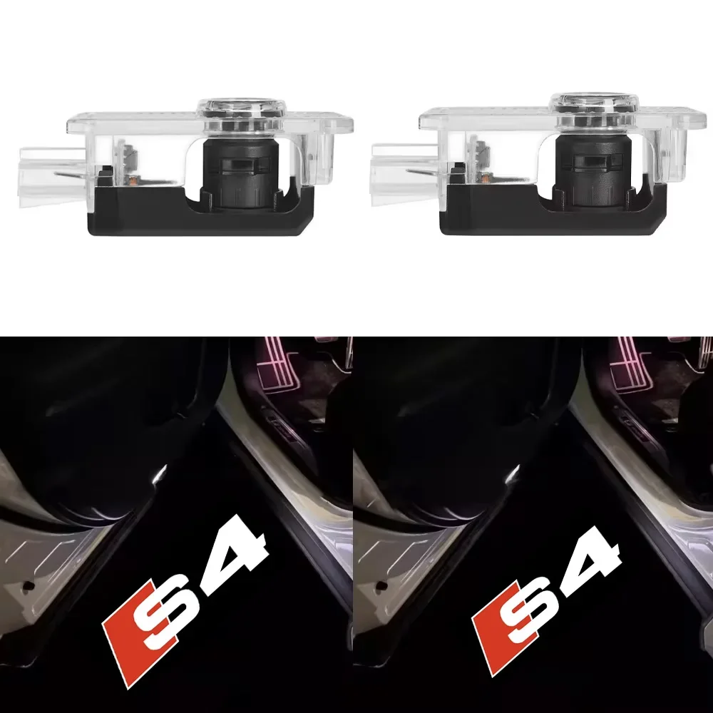 

Ghost S4 For AUDI Door Light 2pcs AUDI Ghost Shadow Light S4 Welcome Light LED Courtesy Lamp For AUDI S4 RS Sline Car Styling