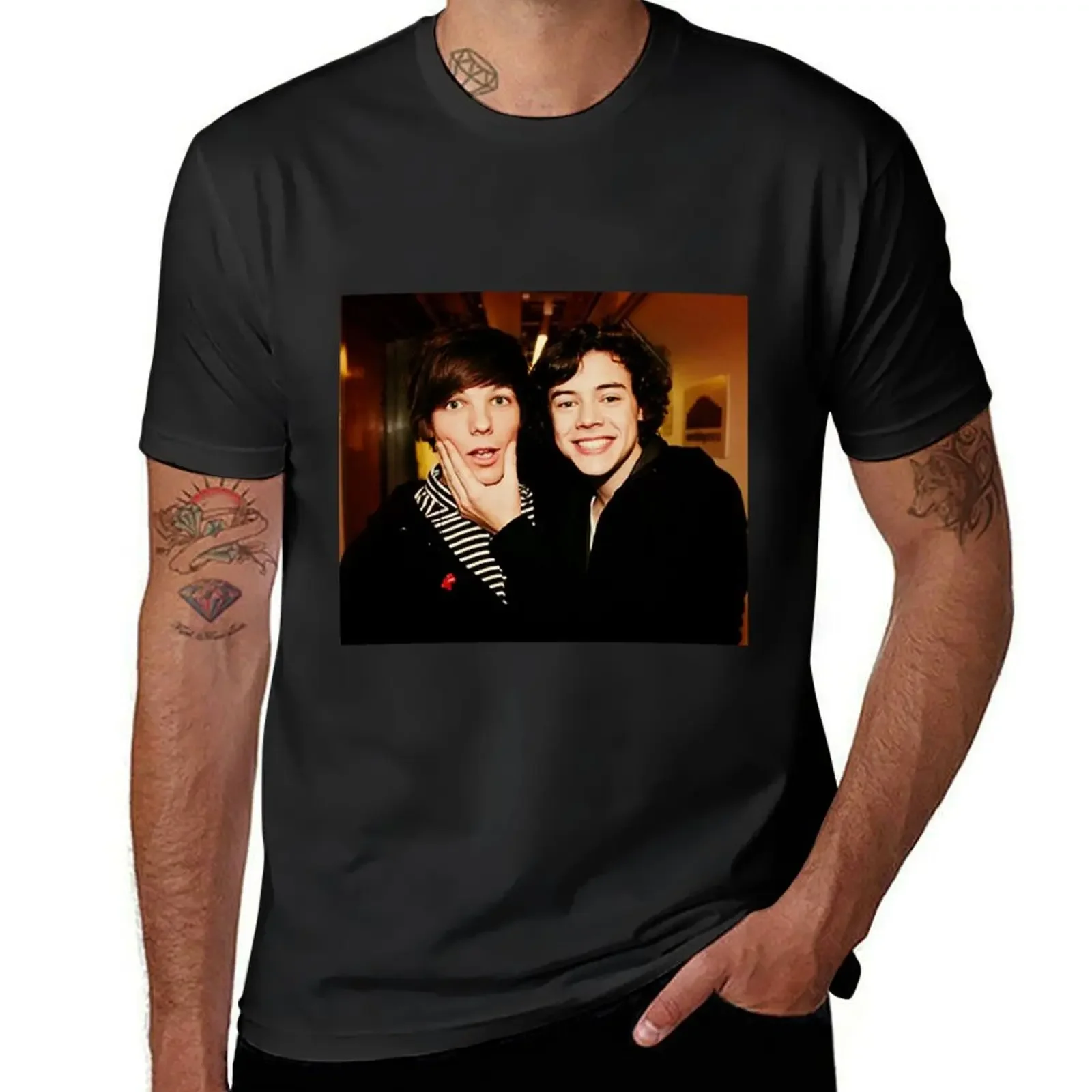 louis and harry x factor T-Shirt oversized graphic tee new edition sublime plus sizes clothing for men